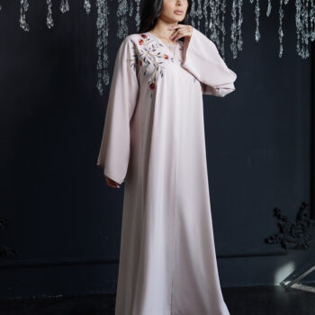 Gg abaya powder pink