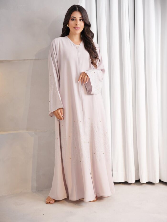 Gg abaya powder dust pink - Image 5