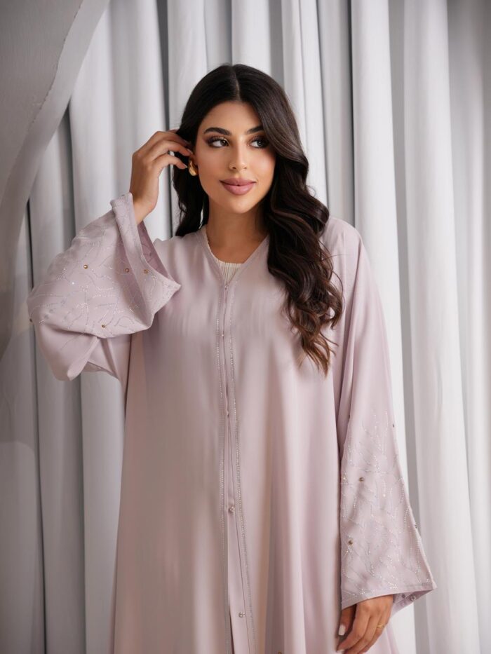 Gg abaya powder dust pink - Image 2