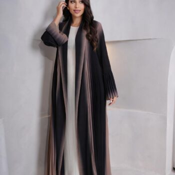 Gg abaya pleated
