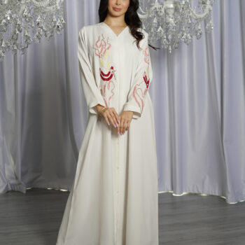 Gg abaya white