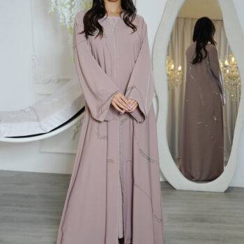 Gg abaya pastel pink